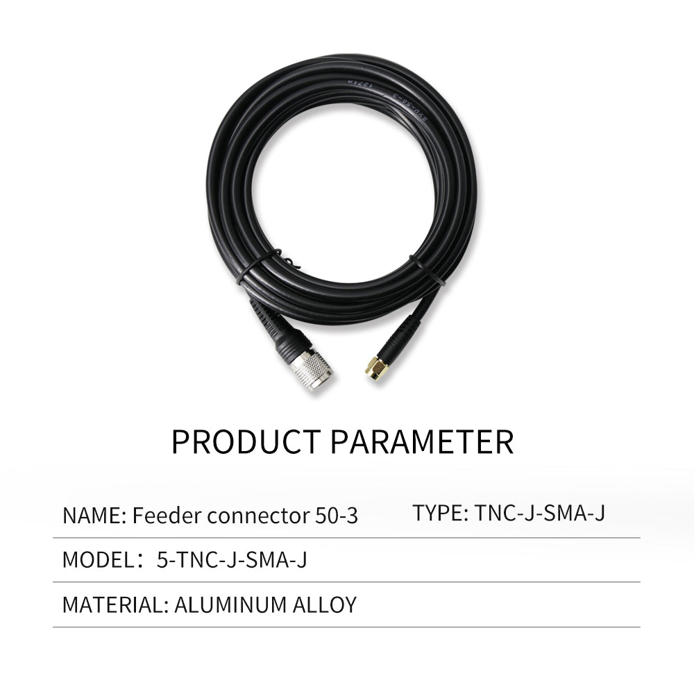Beitian TNC-SMA coaxial pure copper injection connection feeder RTK antenna mushroom head SYV50-3 fixed base Beitian TNC-SMA coaxial pure copper injection connection feeder RTK antenna mushroom head SYV50-3 fixed base
